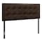 Monarch Specialties Bed, Headboard Only, Full Size, Bedroom, Upholstered, Pu Leather Look, Brown, Transitional I 6000F - alternate 1